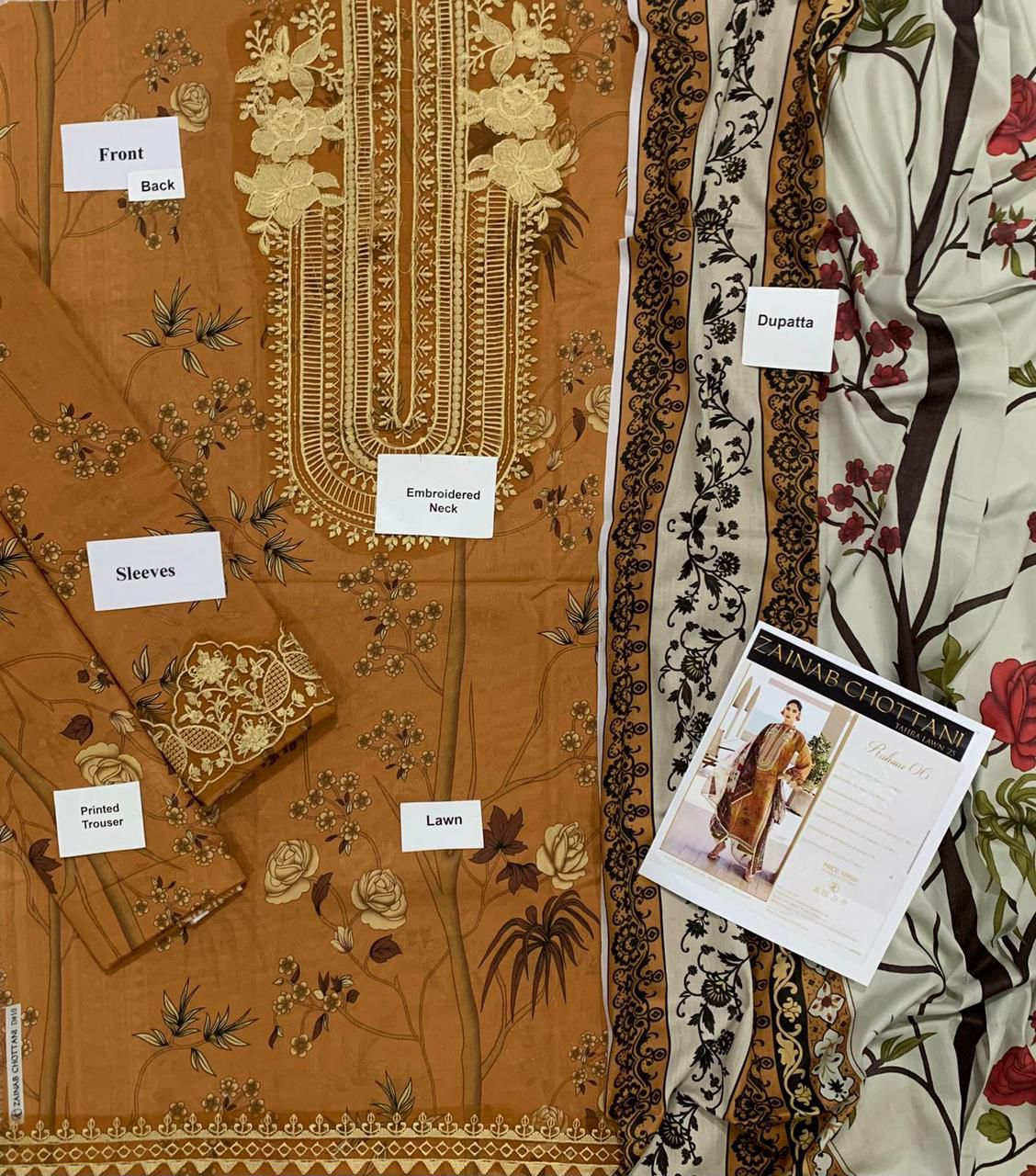 ZAINAB CHOTTANI EMBRORIDED PATCH