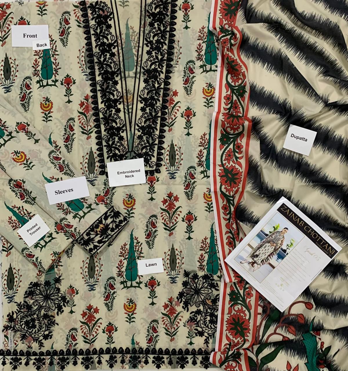 ZAINAB CHOTTANI EMBRORIDED PATCH