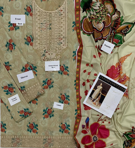 ZAINAB CHOTTANI EMBRORIDED PATCH